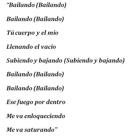 bailando lyrics|bailando lyrics meaning.